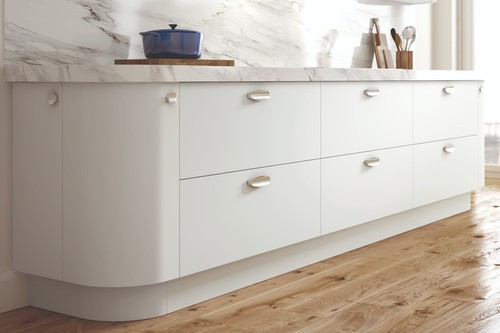 White painted matt - painted, kitchen
