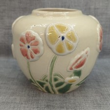 Vintage Floral Relief Ceramic