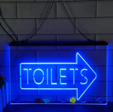 Toilets 3D LED Neon Light Sign
