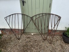 3x Vintage Antique Iron Corner