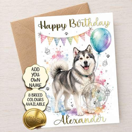 Alaskan malamute birthday - alaskan,