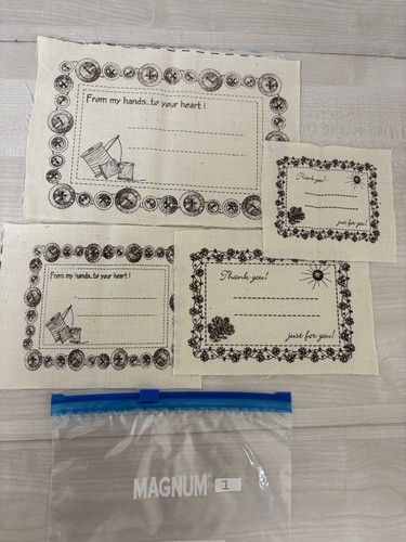 Fabric quilting labels cotton
