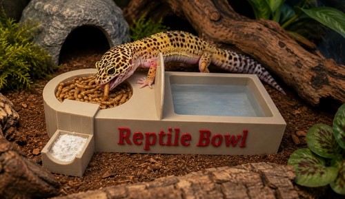 Triple reptile feeding - 3, in