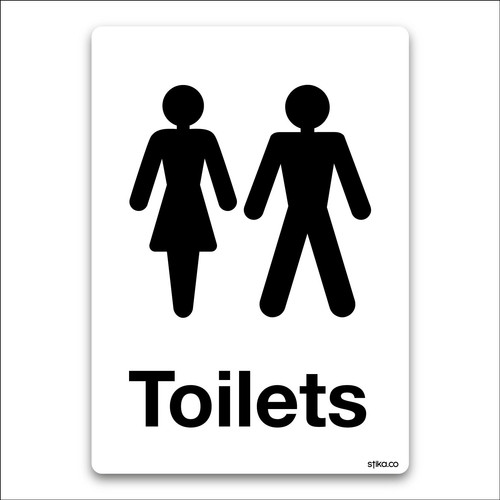 Woman man toilet - woman,