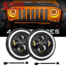 2PC 7" LED Headlight w/ Halo