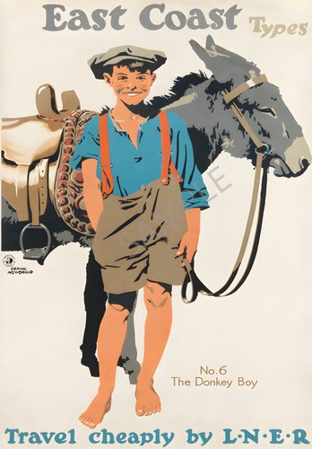 Vintage railway poster - vintage, east