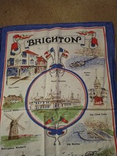 VINTAGE BRIGHTON TEA TOWEL MCM
