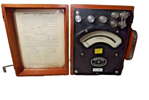 Vintage weston ammeter model - weston,