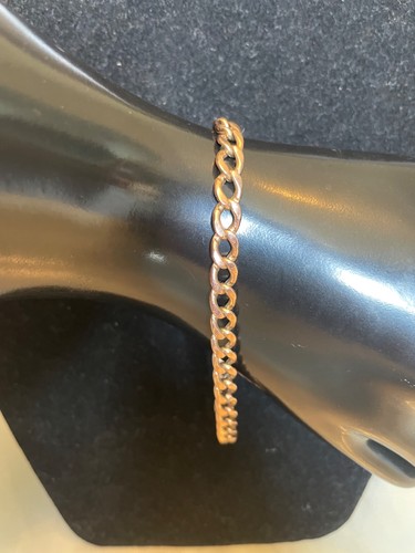 9ct gold flat - , bracelet