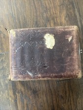 Vintage Victorian photo album with lots of old photos