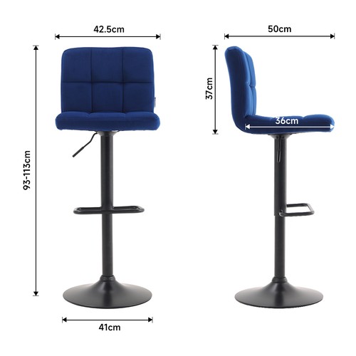 2pcs bar stools adjustable - bar,