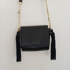 Zara Small Leather Tassel Bag