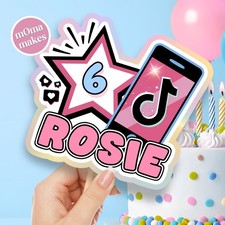 TIK TOK birthday cake topper -