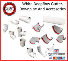 Deepflow white gutter 116mm - deepflow,