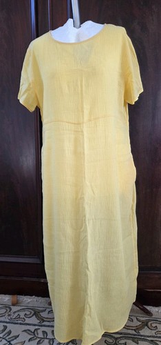 Zanzea yellow cotton loose - yellow, fit