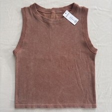 NWT Ribbed Knit High Neck Tank