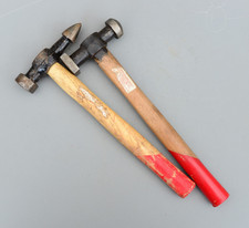 Set 2 Vintage Round Square Silversmiths Planishing Hammer