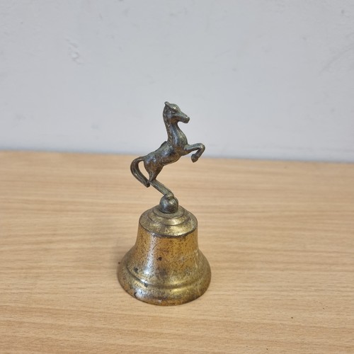 Vintage brass rearing horse - brass,