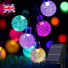 SOLAR POWERED String Lights LED Retro Bulb Garden Outdoor Fairy Ball Hangin Lamp