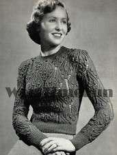 Knitting Pattern Vintage 1940s