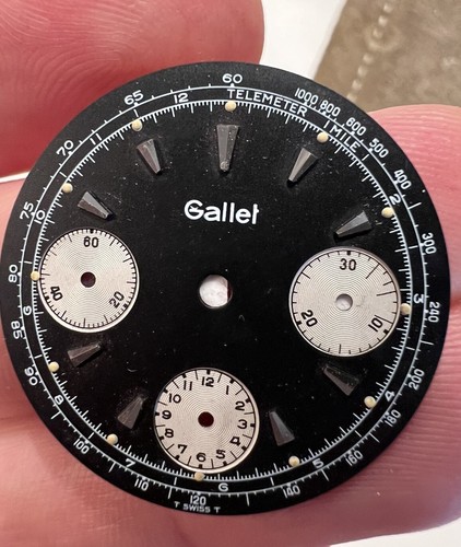 Vintage gallet watch dial for - gallet,
