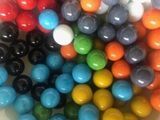 80 X SOLID COLOUR MARBLES 14MM (10 OF EACH COLOUR) Traditional Children's Game