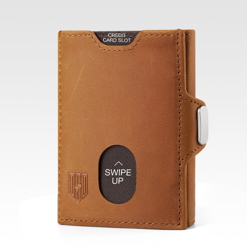 Mens leather trifold wallet - leather,