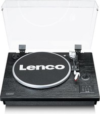 Lenco LS-55bk Turntable Bluetooth USB MP3 Built In Speakers Black