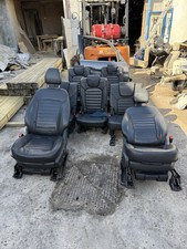 FORD GALAXY 2017-2021 All Three Rows Seats and Arm Rest Black Leather