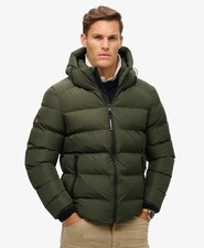 superdry hooded sports puffer
