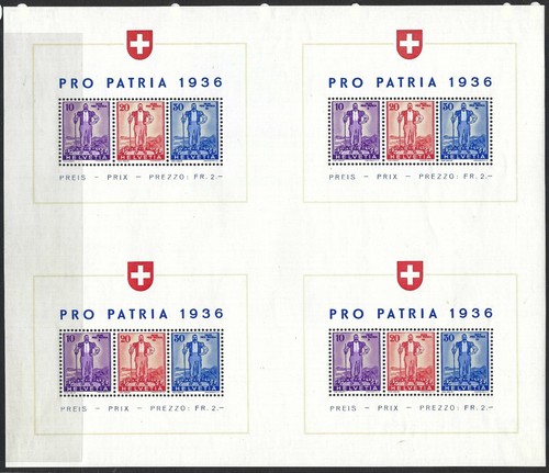1936 switzerland scott - b&d:,