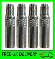Pack Of 4 Metal Schrader Tyre Valve Extensions [VAL103] 40 mm Long