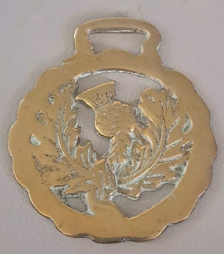 Vintage brass horse - vintage, buckle