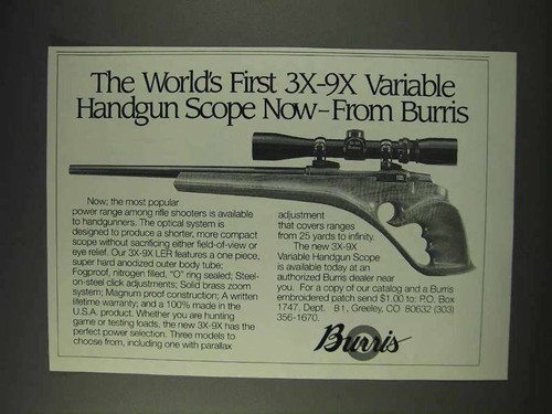 1991 burris scopes - burris,