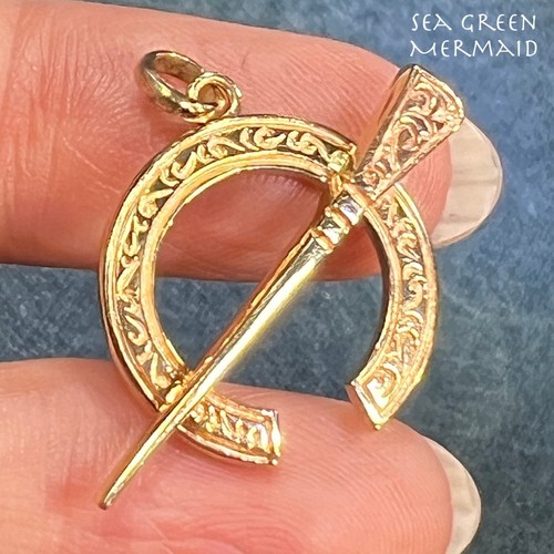 14k gold ornate irish celtic - 14k, irish/celtic