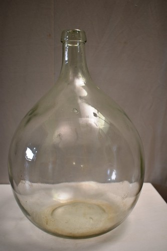 Vintage 10l glass demijohn - glass,
