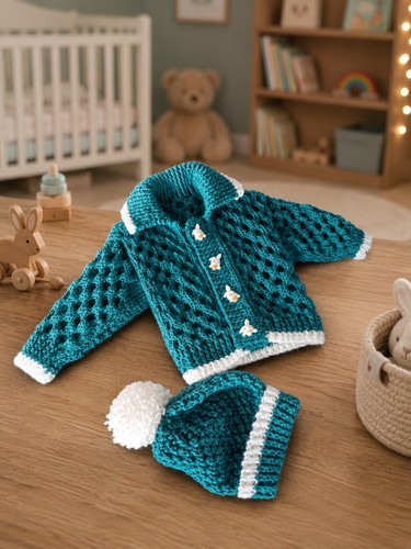 Hand knitted baby - hand, &