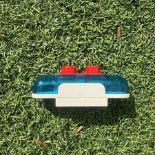 Rare Lego Duplo Blue Emergency Siren Light with Sounds Brick Fire Brigade Police