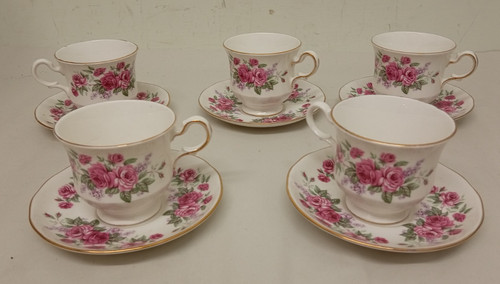Set cups saucers - of, &