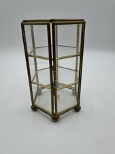 Small Vintage Metal Glass