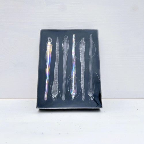 Box glass icicle - box, of