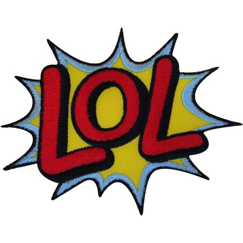 Embroidered lol patch - lol, badge