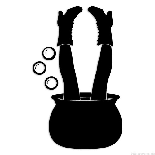 Witch cauldron halloween - witch,
