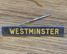 Westminster Pin Badge Vintage