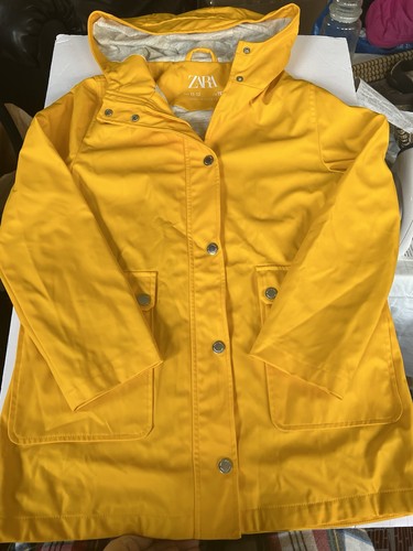 Zara girls yellow rain coat - girls,