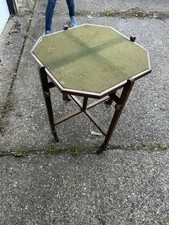 Vintage Wooden Folding & Reversible Games Table Cards Table Occasional Table