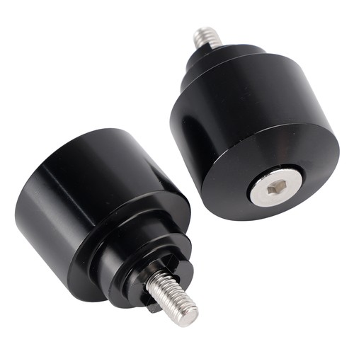Black handlebar end weight - end,
