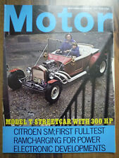 1970 MOTOR 26 Dec Citroen SM GS Lear Steam engine Ford Capri RAM charging ROD5 T