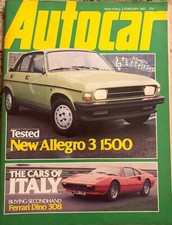 AUTOCAR MAGAZINE 02-FEB-80 - Austin Allegro 3, Ferrari Dino 308, Audi 200 Turbo
