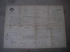 RC Scale Aircraft Plans of the Dart Kitten II a scale model 45 1/2" Span